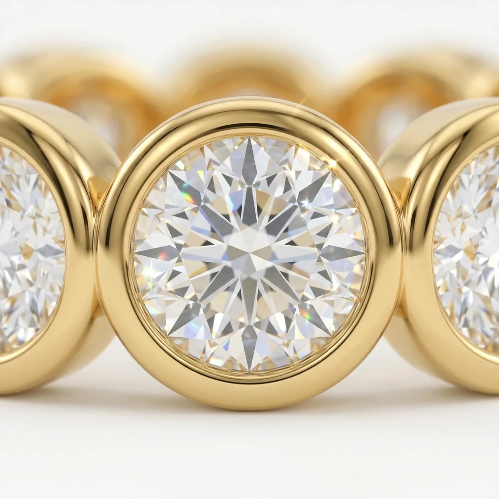Macro sparkle — Close-up of the stone and setting
