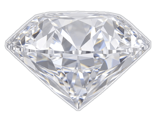 A diamond splitting light into four groups of services